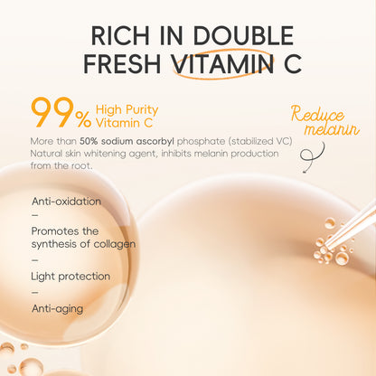 Coffret Soin Visage Hydratant & Éclaircissant (5 Pièces) - LAIKOU Vitamine C