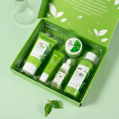 Coffret Soin Anti-Âge & Blanchissant (5 Pièces) - FENYL Thé Vert